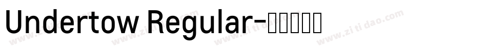 Undertow Regular字体转换